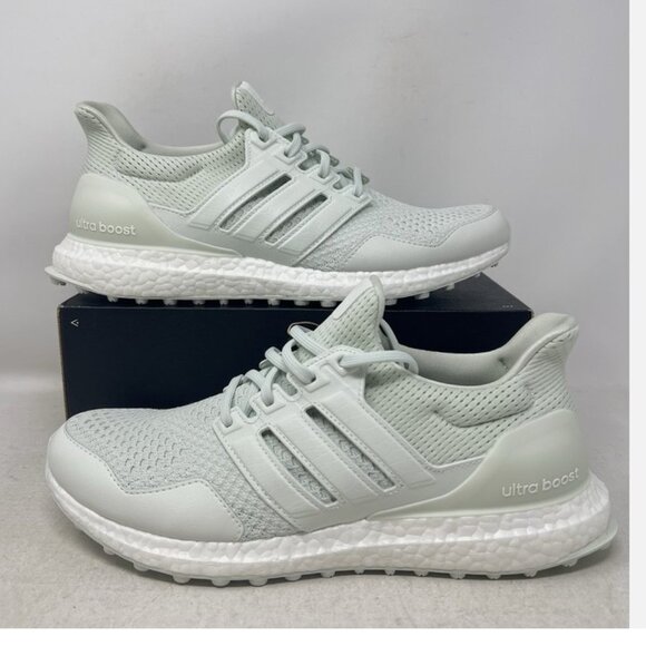New Adidas UltraBoost Golf Jade White Mint Men's Spikeless Golf Shoes Turf - Picture 1 of 4